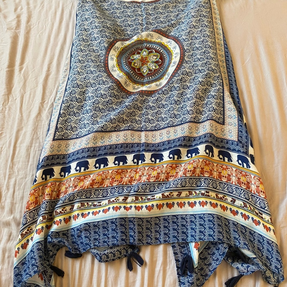 Colorful Elephant Pattern Kimono - Picture 2 of 2